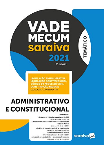 Vade Mecum Administração - Temático - 5ª Edição 2021: Administrativo e Constitucional