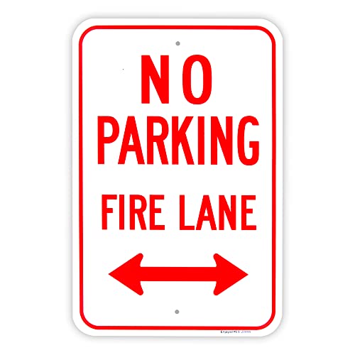 Panneau No Parking en aluminium réfléchissant de 45,7 x 30,5 cm pour signalisation extérieure
