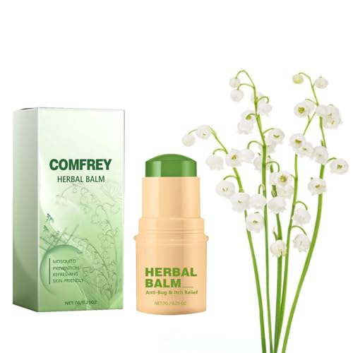 Organic-Comfrey-Herbal-Balm-Natural-Mosquit-o-R-epellent-Stick-Comfrey-Cream-Calming-Cooling-Soothing-Body-Balm-Comfrey-Herbal-Stick-for-Summer-Camping-Outdoors-Travel-Essentials-1pc