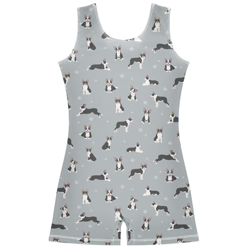 JHKKU Girls Gymnastics Leotard with Shorts 9-10Y