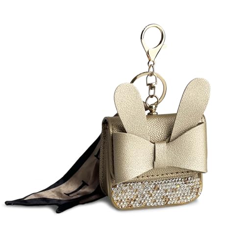 Wuflyover Mini Coin Purse Keychain – Stylish Bag Charm, Leather
