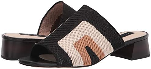 Sanctuary Women's Slide Heeled Sandal, Black/Milk/Tan, 5.5 | Image 6