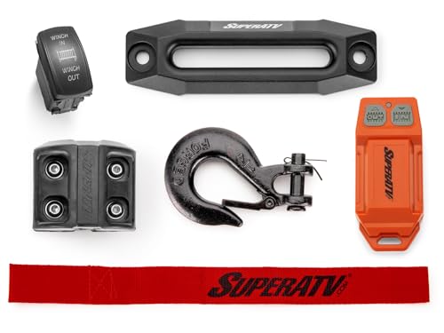 SuperATV Winch 4500 LB Compatible Yamaha Wolverine RMAX 2021+ miniatura 3