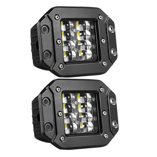 Cabilock 2 piezas LED Driving Lamp Headlights Pack For Suv Atv Off-road Vehicles Car Floodlight