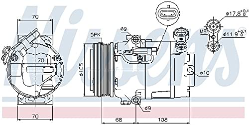 Nissens 89050 sprężarka, klimatyzacja