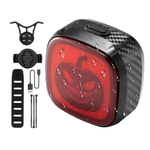Luz trasera de bicicleta impermeable con señales de frenado para ciclismo urbano