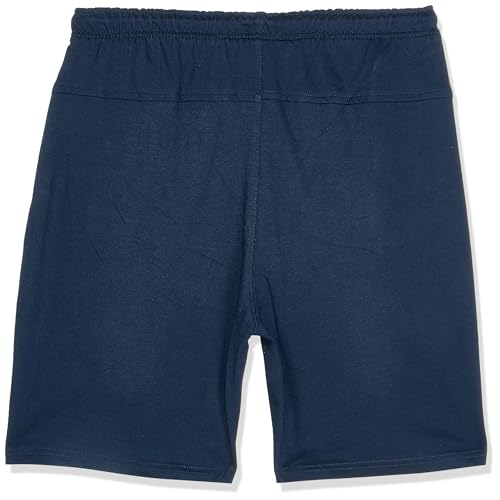 اندورا شورت مريح بجيوب جانبية ورباط عند الخصر، لون كحلي، مقاس 5XL