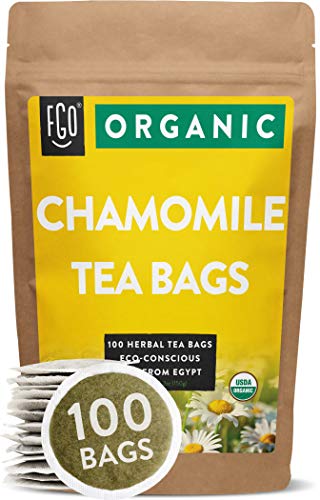 Organic Chamomile Tea Bags | 100 Tea Bags | Eco-Conscious Tea Bags in