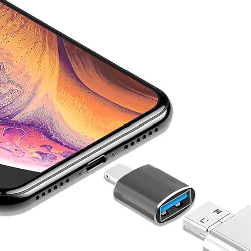 Verilux® USB OTG Adapter for iPhone, Lightning Male to USB Female