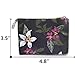 GUXL Women Small Zipper Coin Purse, Handmade Fabric Flower Embroidered Change Pouch, Cotton Double Zipper Wallet