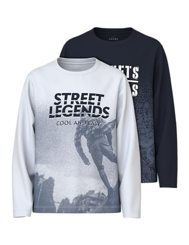 Name it kids Jungen Nkmvaliant 2P Ls Nreg Top, Dark Sapphire, 146-152 EU