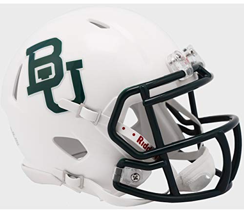 Riddell Baylor White Metallic Revolution Speed Mini Football Helmet