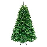 lucky cup Artificial Christmas Tree Xmas with Solid Metal Legs Premium Hinged Spruce Full Tree 6FT (Green, 6 FT)