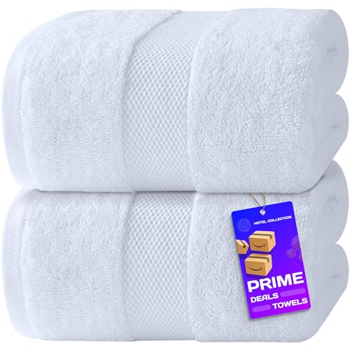 White Classic Luxury Bath Sheets Towels for Adults Extra Large