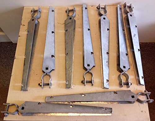 Extend-An-Arm Barbed Wire / Barbwire Arm Extensions For Chain Link Fence - Set Of 9 1-5/8" #TOP3