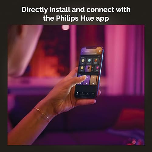 Philips Hue White and Color Ambiance Centris Smart LED Ceiling Light - Includes (1) Color Changing Light Fixture in White with 2 Individually Adjustable Spotlights - Works with Voice - image 7