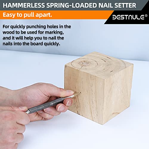 Bestnule 4-Piece Nail Setter Dual Head Nail Set & Dual Head Center Punch & Hammerless Cold Chisel & Hinge Pin Remover Punch Set, Nail Setter Features 1/8-In, 3/32-In, 3/16-In, 1/16-In, 5/16-In, 1/8-In #TOP4