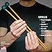 Timber Drum Co. Percussion Mallets — MADE IN U.S.A. — Sticks for Xylophone, Woodblock, Metallophone — Extra Hard Rubber, 15.25