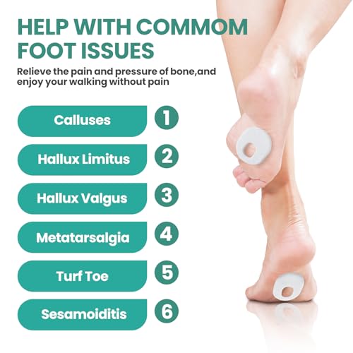 Image of Welnove 84pcs Callus Pad with Water-Resistant Self-Stick Adhesive, Protects Foot, Heel and Toes from Rubbing and Friction,Oval Shape Design,Reduce Pressure and Friction from Shoes Rubbing-White