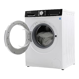 West Bend Washer Compact Front Load Washing Machine with 15 Wash Cycles, LED Display, See-Through Door, Stackable and Space-Saving Design, for Apartments, RVs, and Small Spaces, 2.2 Cu.Ft., White