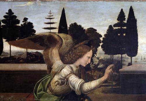 Póster en lienzo de la Anunciación de Da Vinci para dar un toque clásico y elegante a tu hogar