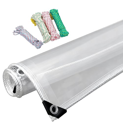 Lona de protección multiusos transparente para resguardar muebles de jardín 2