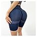 Hohe Taille Yoga Sport Shorts Hüfte Push Up Frauen Niemand Weiche Fitness Running Shorts Bauchsteuerung Training Gym Shorts (Color : Blue 1, Größe : L)