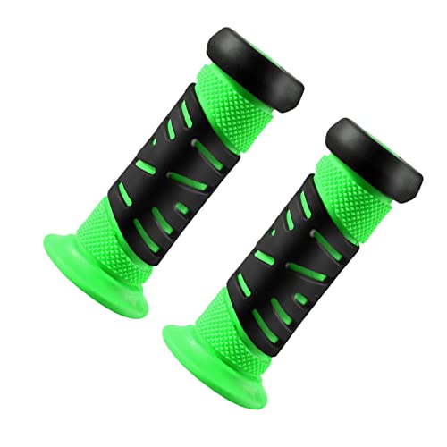 Yiju Bike Handle Grips Rubber Bike Grips Comfortable Handling Portable Anti Skid Bicycle Handlebar Grips Handle Bar Grip for Child Boys and Girls Green
