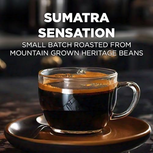 Image of Maud's Sumatra Coffee Pods, 24 ct, Dark Roast Coffee in Recyclable Single Serve Pods - 100% Arabica Coffee, Compatible with Keurig K Cups Maker