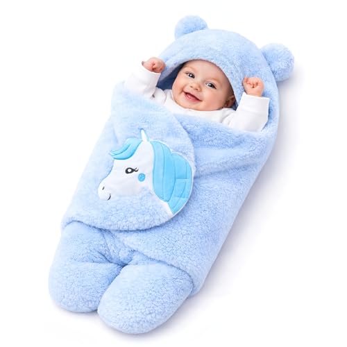Image of BRANDONN Baby Blanket Newborn Gift Pack of Swaddle Wrapper, 0-9 Months, Length 68 cm x Width 68 cm