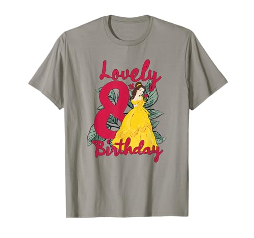 T-shirt 8 ans Belle Disney La Belle et la Bête en coton rose