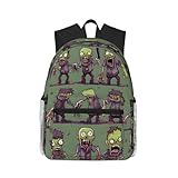 FRESQA Modischer Freizeit-Rucksack, multifunktionaler Reiserucksack, perfekt für den Außenbereich, Viele Zombie, One size