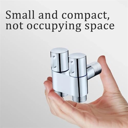 Válvula angular de tres vías de aleación de zinc para accesorios de inodoro 5