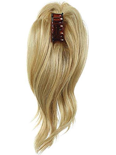 Hairdo 12" Simply Wavy Clip On Pony Color R1416T Buttered Toast Hairpieces Heat Friendly Synthetic Claw Clip Flat Iron Curl Blow Dry #TOP3