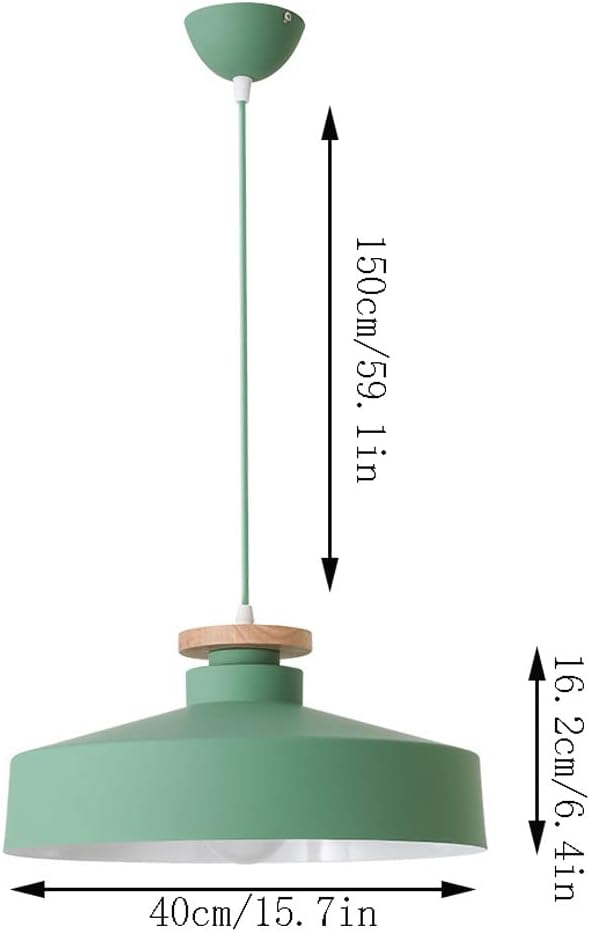 CHUNGYANG Nordic Design Kroonluchter Kleurrijke Macarons Metalen Hanglamp kantoor Drop Plafondlamp Cover Enkele Kop E26 Schroef Restaurant Decoratieve Verlichting Verstelbare Plafonddraad photo 3