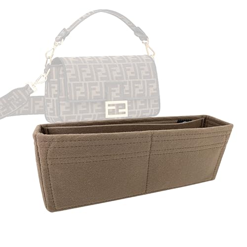 Bag Organizer for Fendi Baguette Medium (26cm/10.2″) Insert - Premium Felt (Handmade/20 Colors)