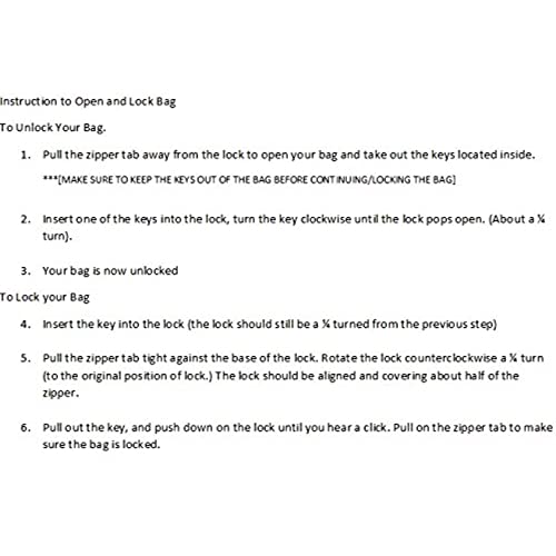 Locking Bank Bag Canvas Keyed Security