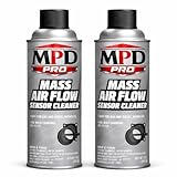 MPD PRO Mass Air Flow Sensor Cleaner Spray – Professional Formula for Delicate MAF Sensors | Safely Cleans without Residue | Boosts Engine Performance, Fuel Efficiency & Throttle Response, (Pack-2)
