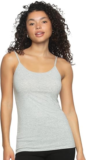 Women's Camisole with Built-in Bra | Adjustable Spaghetti Straps | Comfortable Grey Tank Top | Available in Sizes S to XL | Breathable Fabric | Pack of 1-picture-35