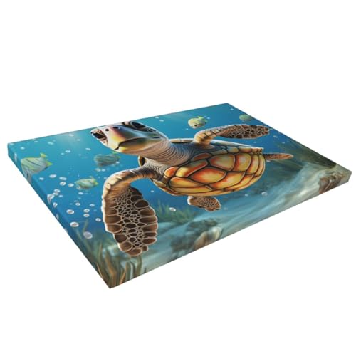 Impression sur toile de dessin animé tortue de mer HD 40x61 - 7