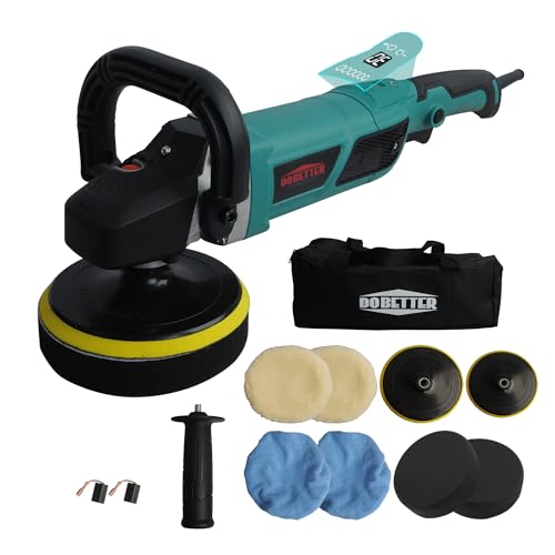 Dobetter Constant Car Buffer Polisher for Car Detailing, 1500W Car Wax Buffer with 6-Speed...