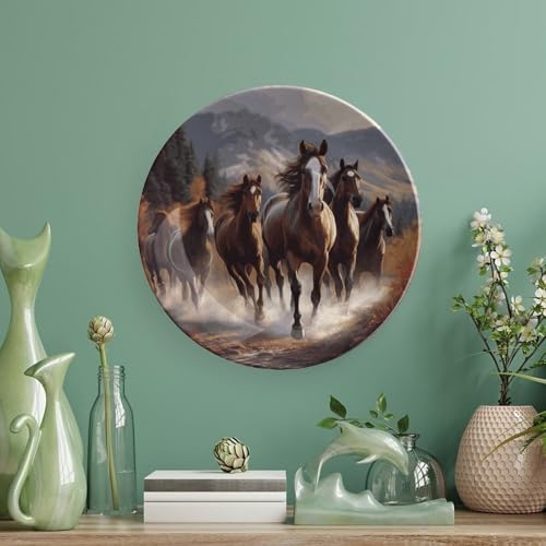Plato decorativo de porcelana hueso de caballo 6 pulgadas miniatura 5