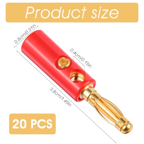 Conectores Banana para parlantes 4mm, 20 piezas miniatura 2
