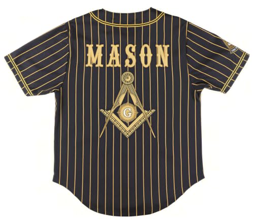 Big Boy Prince Hall Mason Divine S1 Baseball Jersey [Black] miniatura 4
