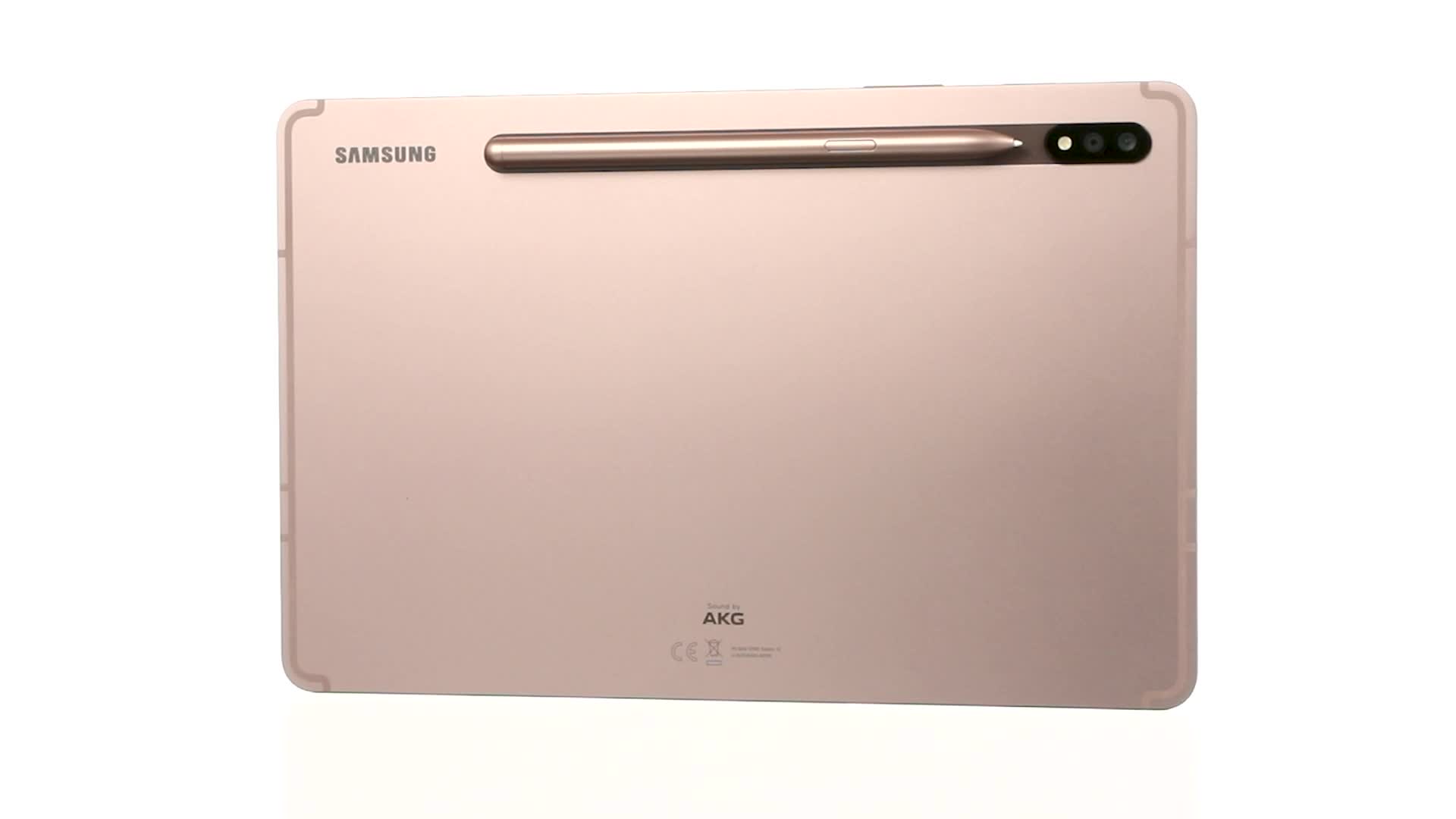 Samsung Galaxy Tab S7 ローズゴールド Samsung Galaxy Tab S7, Android Tablet mit Stift, 4G, WiFi, 3