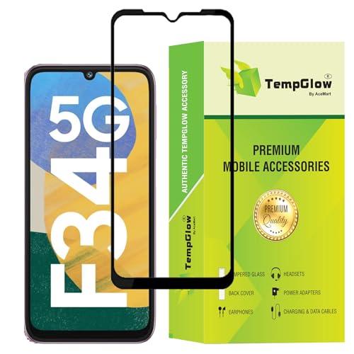 Image of Screen Protector for Samsung Galaxy F34 5G (Black) Tempered Glass Edge-to-Edge 6D Screen Guard With Installation Kit.