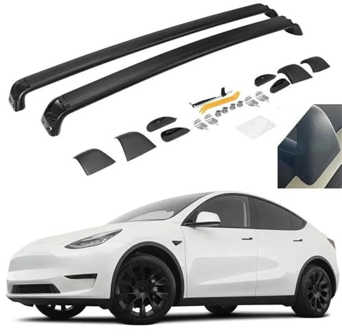 Barres de toit transversales protégeant le toit vitré de Tesla Model Y contre le vol - 2
