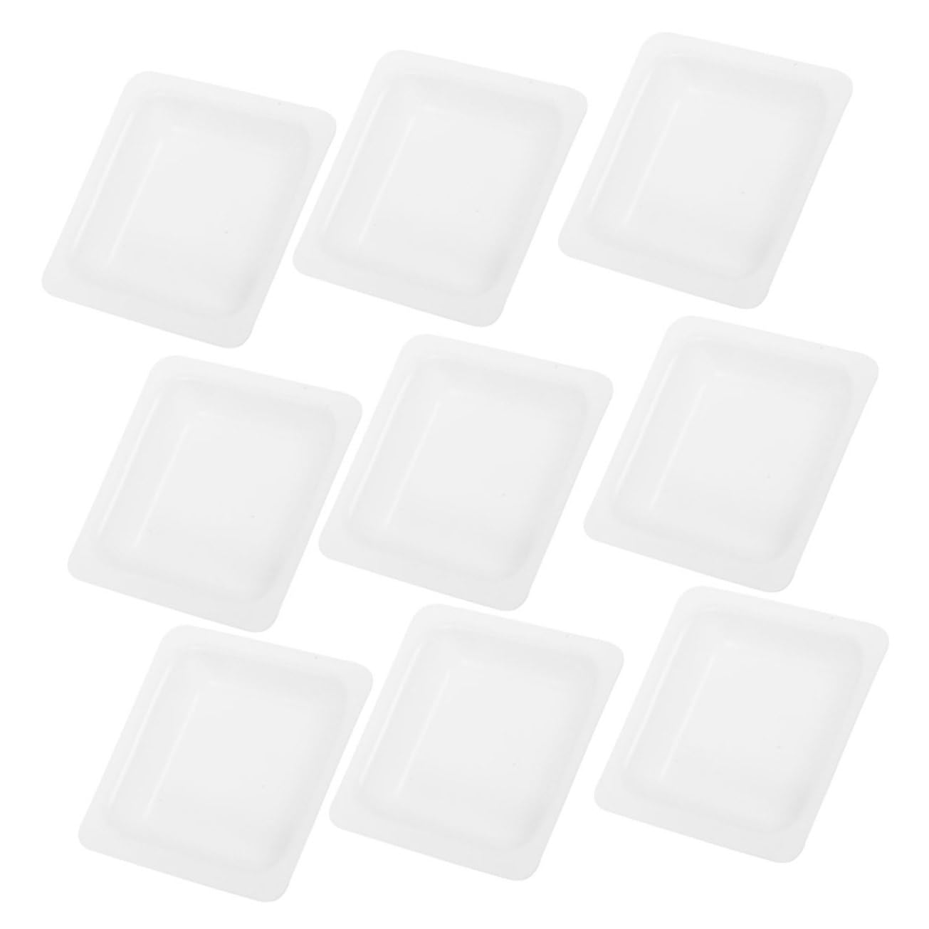 Cabilock 50pcs Scale Bowls for Lab Use Plastic Weighing Trays Sample Weighing Boats Sturdy Multiple Applications