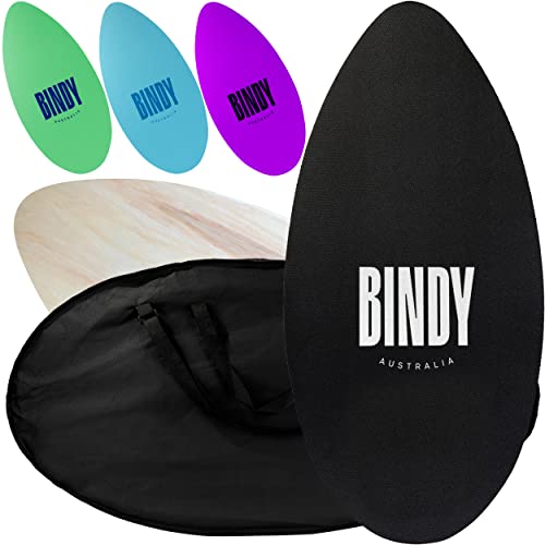 πββοΈπ 10 Best Skimboard for Beginners for 2025 8 BINDY Australia Skimboard for Beach Kids with Storage Travel Bag - 41β Beginner to Intermediate Wooden Skim Board - Kids Beach Skim Boards - Durable, Lightweight Wood Body Board with EVA Grip Pad