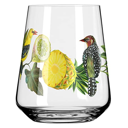 Vasos de cristal multicolor Ritzenhoff para agua y combinados de 500ml 5